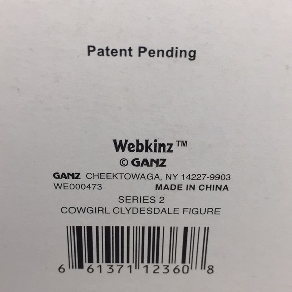 Webkinz Cowgirl Clydesdale Horse Figurine Ganz Toy Feature Code Series 2 New - Picture 7 of 8